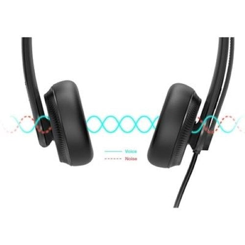 Yealink WIRED (UH34) MS DUAL HEADSET , NOISE CANCELLING MIC , USB-A (1308048)