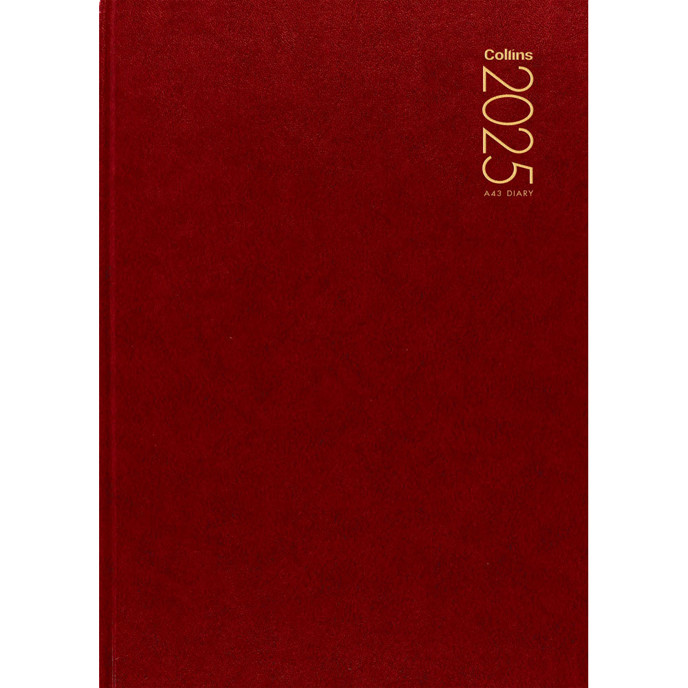 Collins Diary A43 Red Odd Year