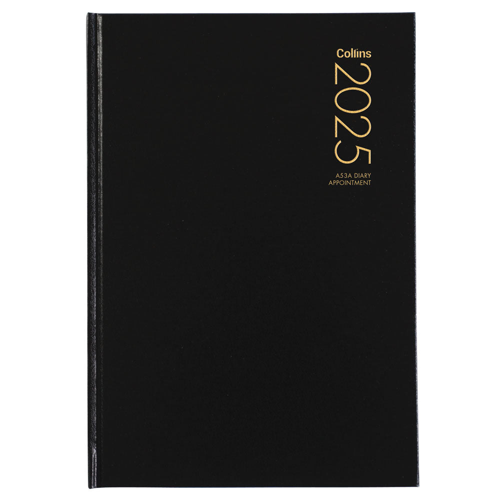 Collins Diary A53A Black Appointment Odd Year