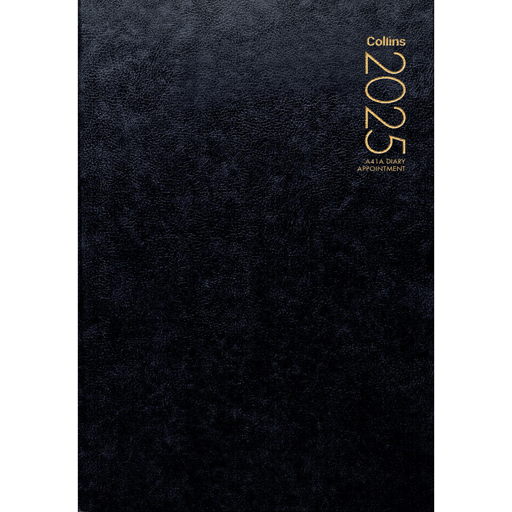 Collins Diary A41A Black Appointment Odd Year