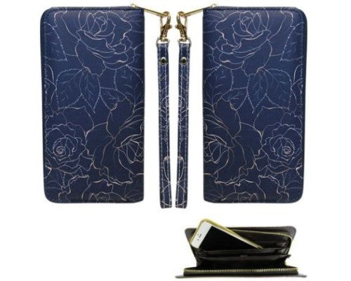 Wallet -Flower Etching