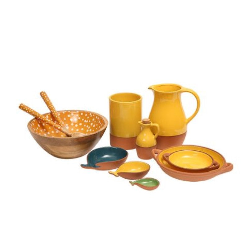 Dexam Sintra Glazed Terracotta Tapas Dish Large Ochre
