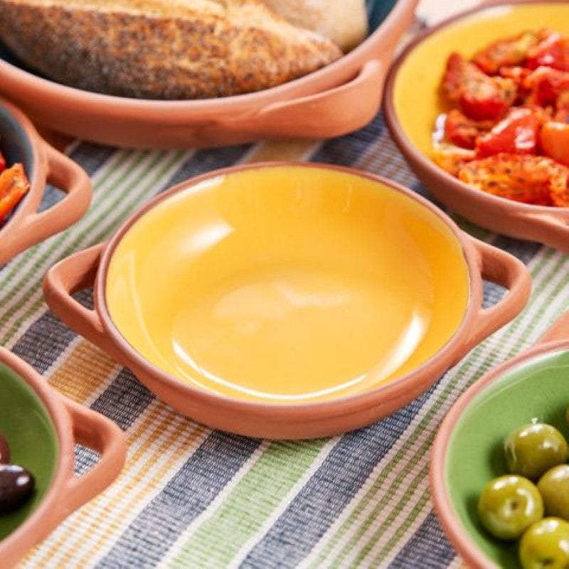Dexam Sintra Glazed Terracotta Tapas Dish Large Ochre