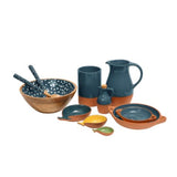 Dexam Sintra Glazed Terracotta Tapas Dish Large Ink Blue