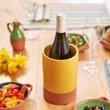 Dexam Sintra Glazed Terracotta Wine Cooler Ochre
