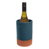 Dexam Sintra Glazed Terracotta Wine Cooler Ink Blue