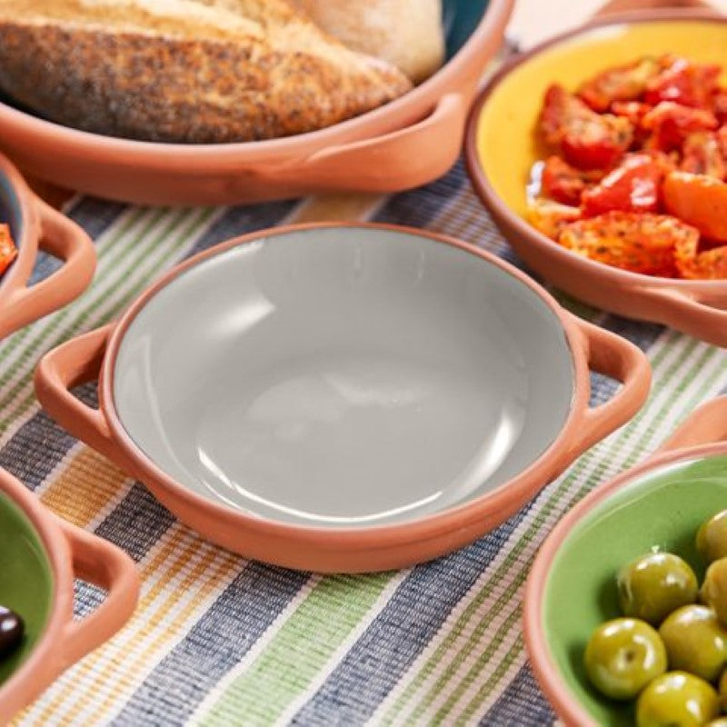 Dexam Sintra Glazed Terracotta Tapas Dish Small Stone