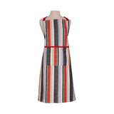 Dexam Striped Recycled Cotton Adult Apron - Red