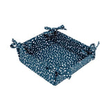 Dexam Sintra Recycled Cotton Spotted Bread Basket Ink Blue