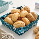 Dexam Sintra Recycled Cotton Spotted Bread Basket Ink Blue