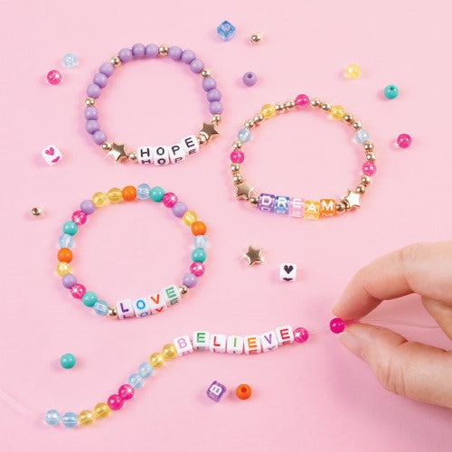 Bracelet Set - Make it Real Say Yes! Alphabet Bead