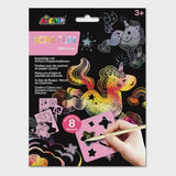 Craft Set - Avenir Scratch Unicorns with Stencil