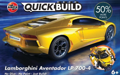 Model Kit - Airfix Quickbuild Lamborghini Aventador Yellow J6026