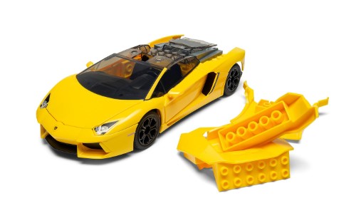 Model Kit - Airfix Quickbuild Lamborghini Aventador Yellow J6026