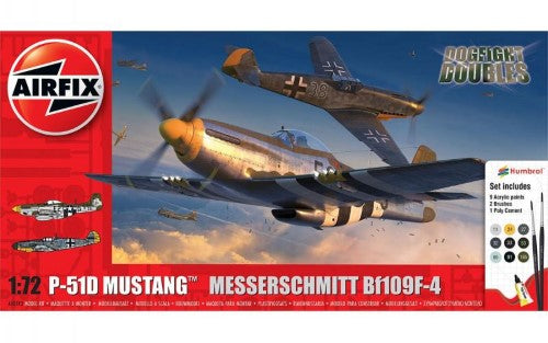 Model Kit - Airfix P-51D Mustang vs Bf109F-4 Dogfight Doubles A50193 1:72