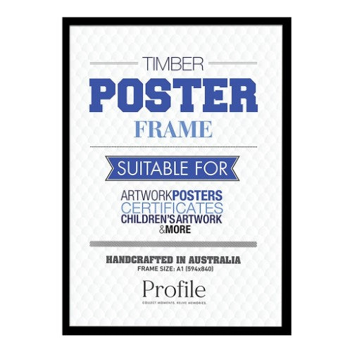 Decorator White A1 Box Picture Frame to suit A2 image
