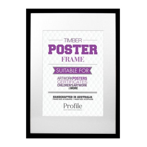 Decorator White A1 Box Picture Frame to suit A2 image