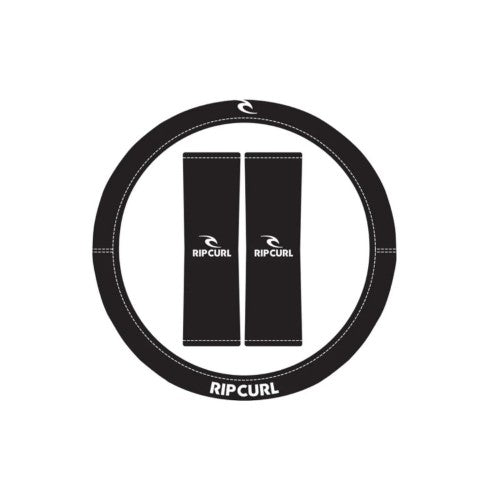 Steering Wheel Cover And Seat Belt Comforts Set Logo - RIP CURL