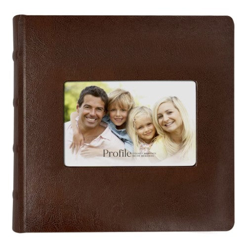 Prestige Brown Leather Slip-in Photo Album 300 Photos