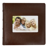 Prestige Brown Leather Slip-in Photo Album 300 Photos