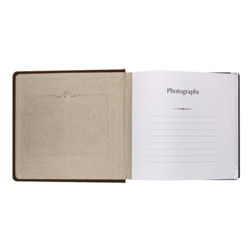 Prestige Brown Leather Slip-in Photo Album 300 Photos