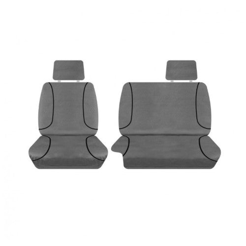 Grey Canvas Front Seat Cover Pair Ranger 2011-2015 - TRADIES