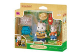Sylvanian Families Play Set - Exciting Exploration Set - Latte Cat Brother & Baby