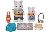 Sylvanian Families Play Set - Exciting Exploration Set - Latte Cat Brother & Baby