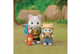 Sylvanian Families Play Set - Exciting Exploration Set - Latte Cat Brother & Baby