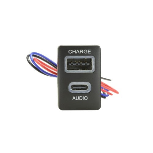 Usb-C Passthrough & Usb Charge Socket Toyota 21mm X 32mm - AERPRO