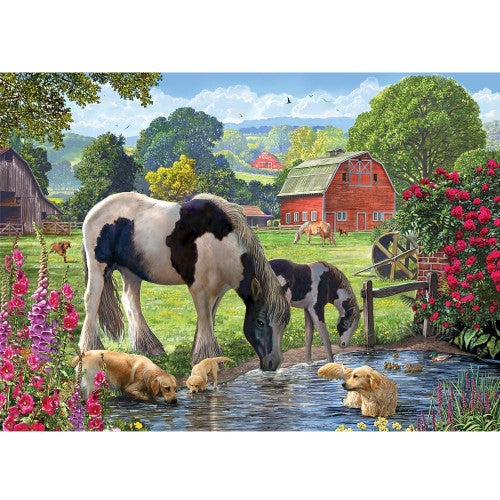 Jigsaw Puzzle - Horse & Hound Watering Hole ( 1000pcs)