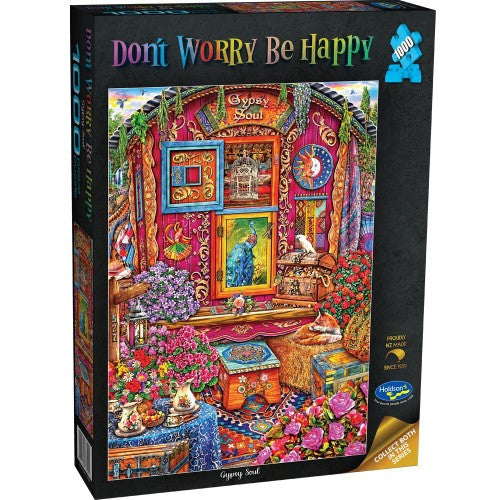 Jigsaw Puzzle - Dont Worry Be Happy Gypsy Soul (1000pcs)