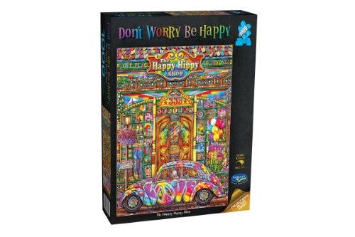 Jigsaw Puzzle - Dont Worry Be Happy The Happy Hippy Shop (1000pcs)