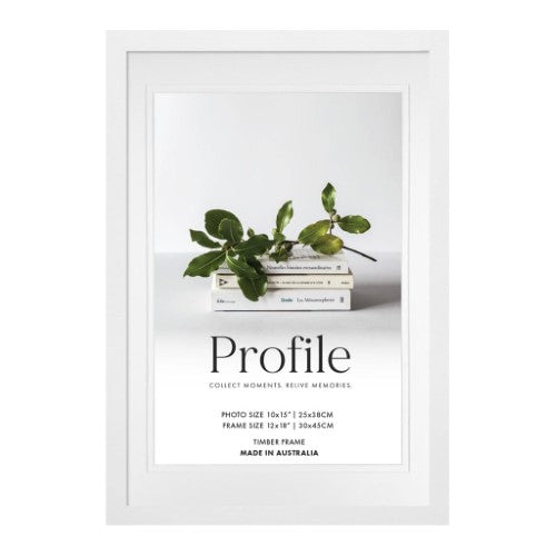 PROFILE ELEGANT DELUXE WHITE 11X14/8X10 PHOTO FRAME
