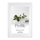 PROFILE ELEGANT DELUXE WHITE 11X14/8X10 PHOTO FRAME