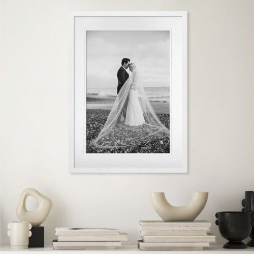 PROFILE ELEGANT DELUXE WHITE 11X14/8X10 PHOTO FRAME