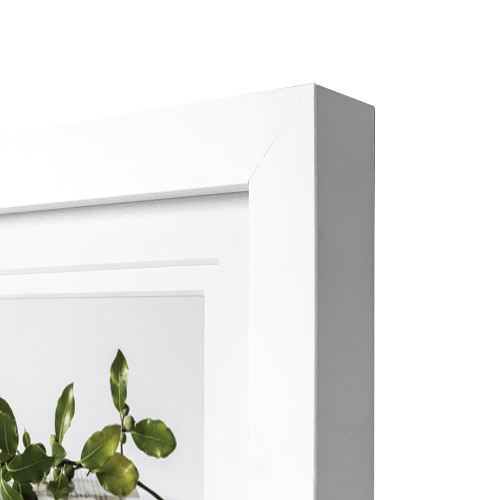 PROFILE ELEGANT DELUXE WHITE 11X14/8X10 PHOTO FRAME