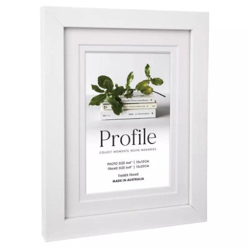 PROFILE ELEGANT DELUXE WHITE 11X14/8X10 PHOTO FRAME
