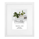 PROFILE ELEGANT DELUXE WHITE 11X14/8X10 PHOTO FRAME