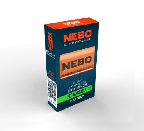 Rechargeable Lithium-Ion Battery - NEBO 2x21700 9000mAh