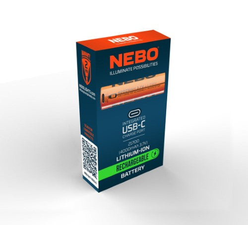 Rechargeable Lithium-Ion Battery - NEBO 21700 4000mAh