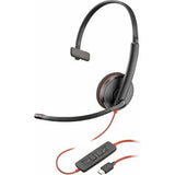 HP Poly Blackwire 3210 Monaural USB-C Headset +USB-C/A Adapter (8X214AA)