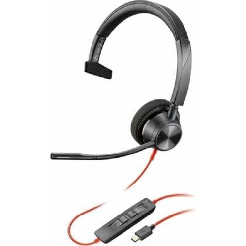 HP Poly Blackwire 3310 Monaural USB-C Headset +USB-C/A Adapter (8X215AA)