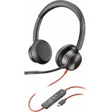 HP Poly Blackwire 8225 Stereo USB-C Headset +USB-C/A Adapter (8X223AA)