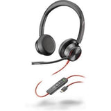 HP Poly Blackwire 8225 Stereo USB-C Headset +USB-C/A Adapter (8X223AA)