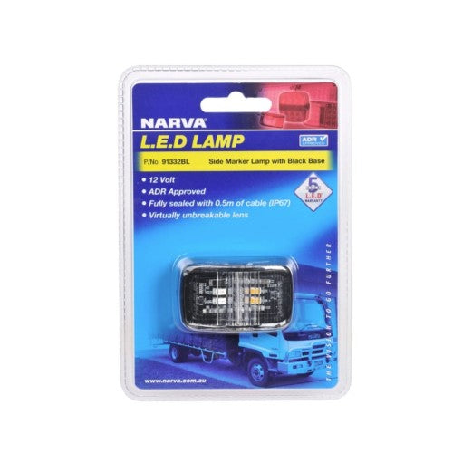 12v Red/Amber Side Marker Lamp - NARVA