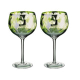 ARTLAND TROPICAL LEAVES GIN GLASS  (Set Of 2)