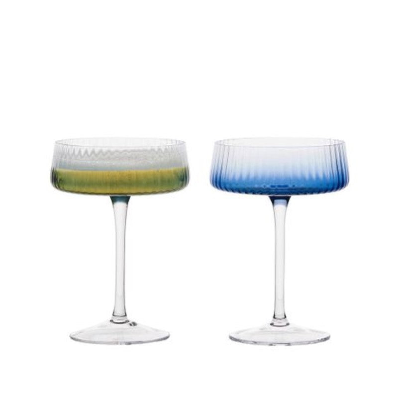 ASD Empire Champagne Saucer Blue (Set 2)