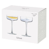 ASD Wave Silver Champagne Saucer (Set 2)