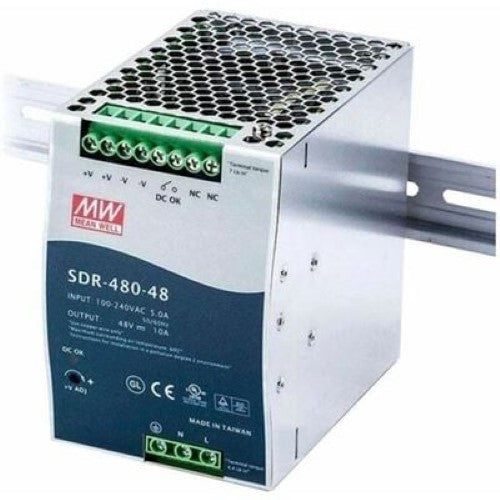 48v 480W Single Output Industrial DIN RA